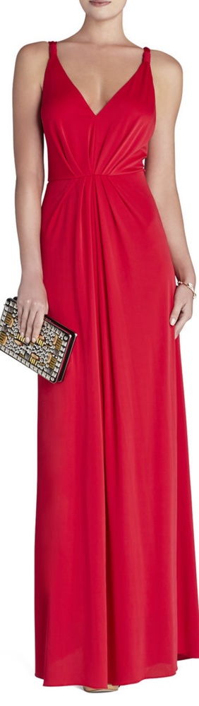 Bcbg hali v-neck gown